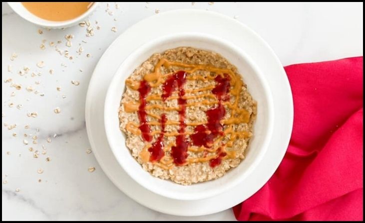 Peanut Butter and Jelly Oatmeal